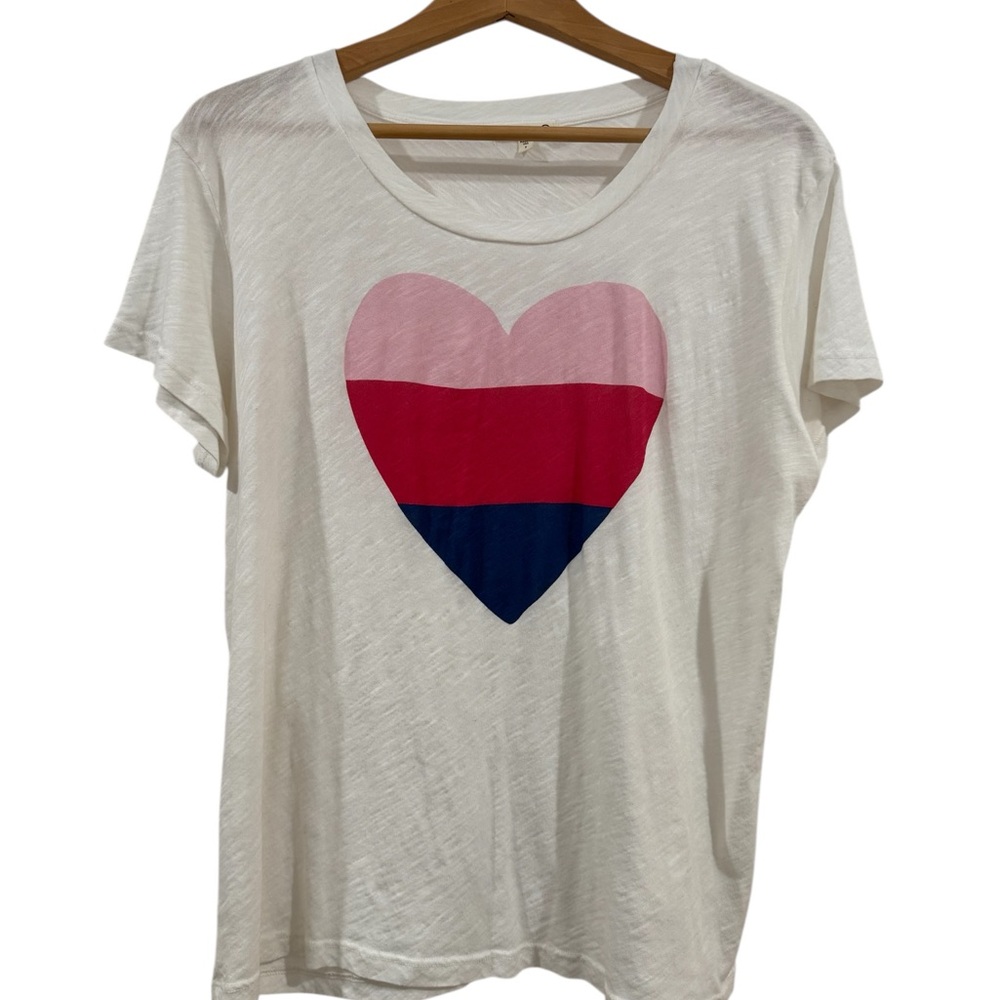 Sundry White Short Sleeve Relaxed Tee
